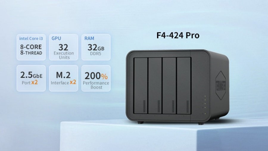 TerraMaster launches the most powerful 4-bay NAS F4-424 Pro