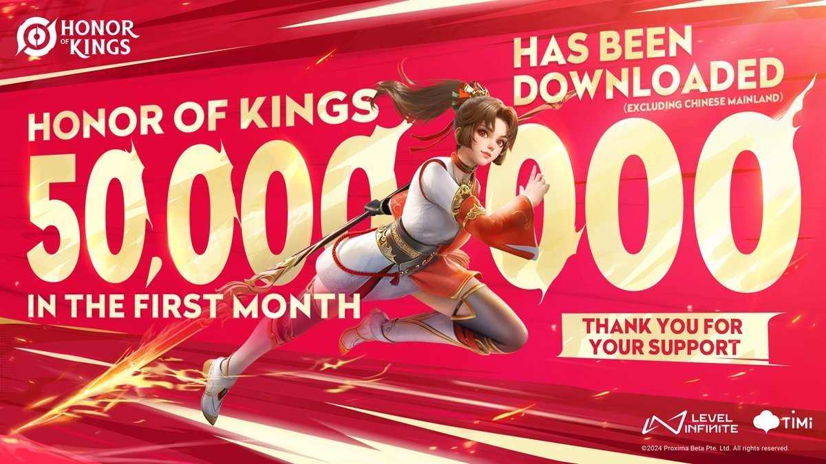Honor of Kings hits over 50M downloads