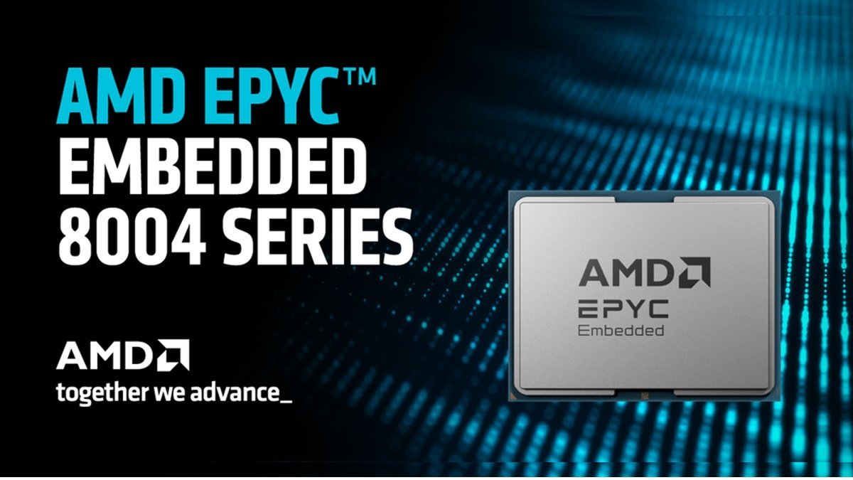 AMD introduces EPYC Embedded 8004 Series processors