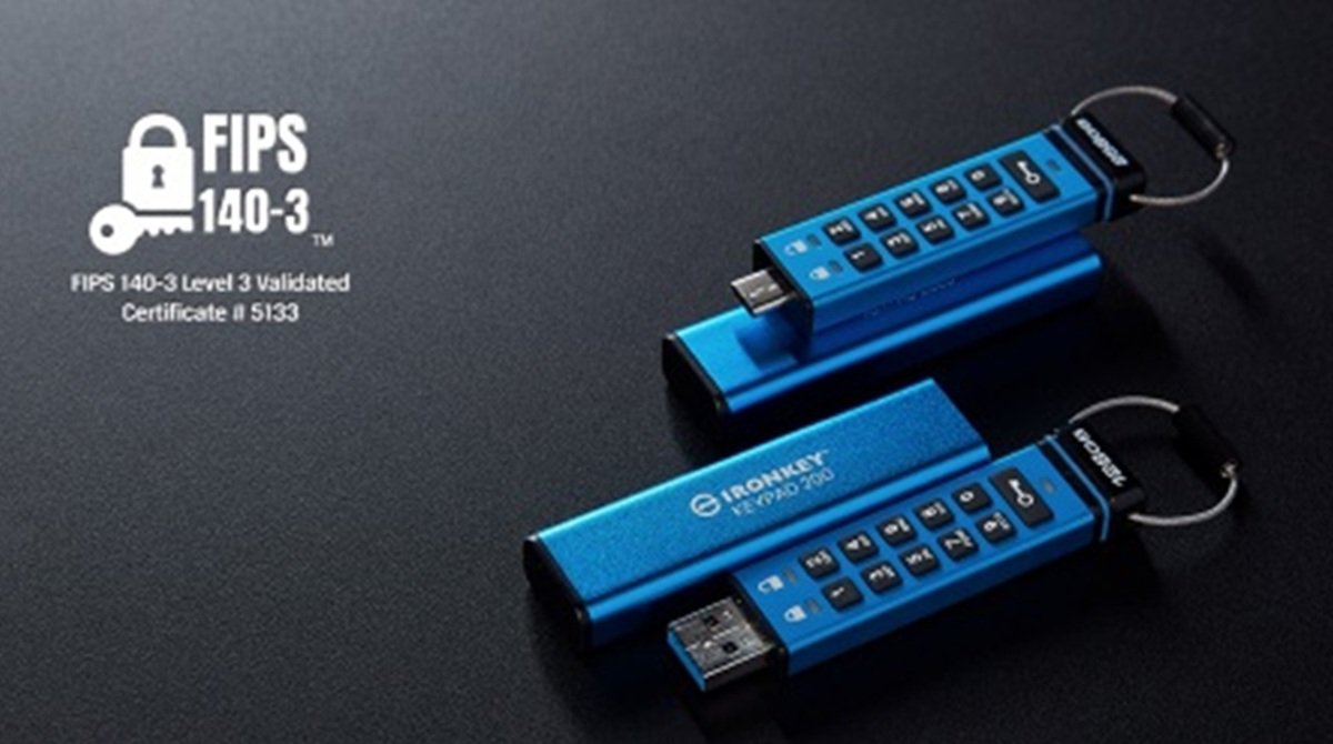 Kingston IronKey Keypad 200 Series Achieves NIST’s FIPS 140-3 Level 3 Certification
