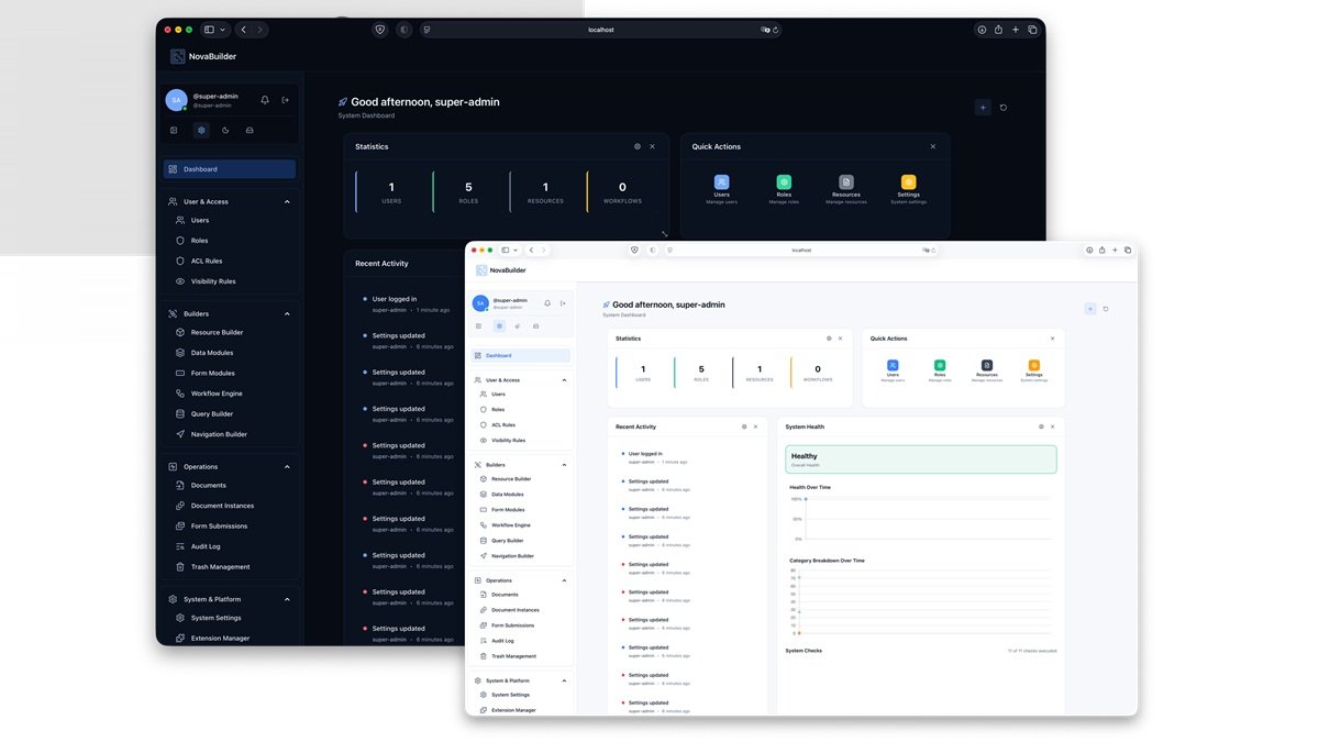 NovaBuilder introduces self-hosted internal tool builder
