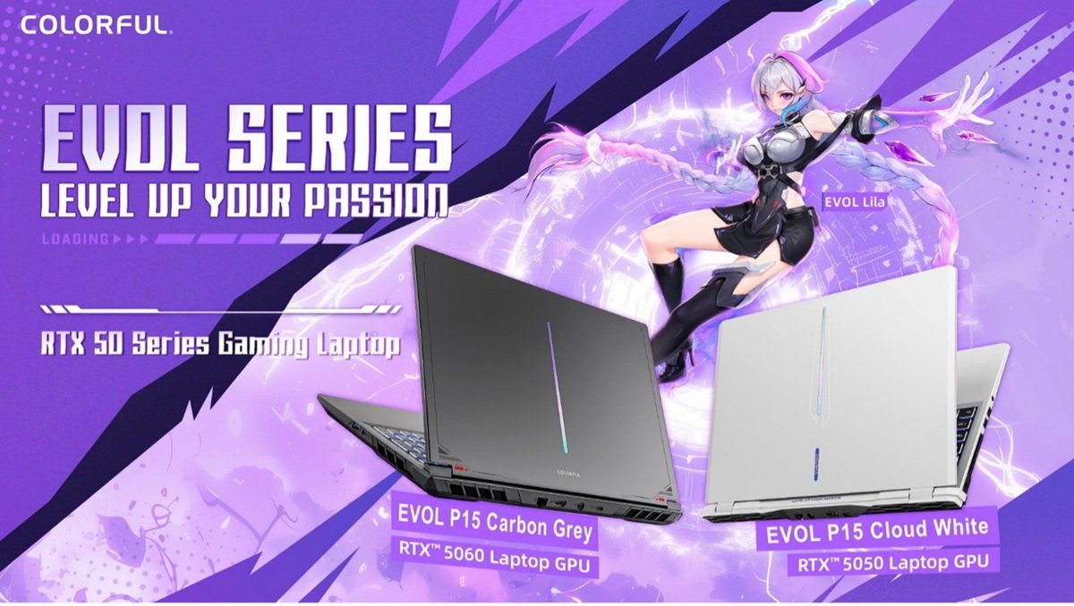COLORFUL announces EVOL P15 gaming laptops