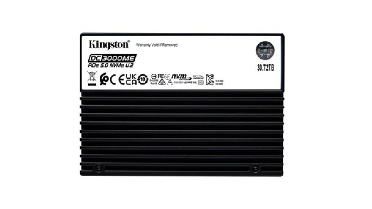 Kingston Unveils 30.72TB Gen5 U.2 NVMe SSD for Next Generation Data Centers