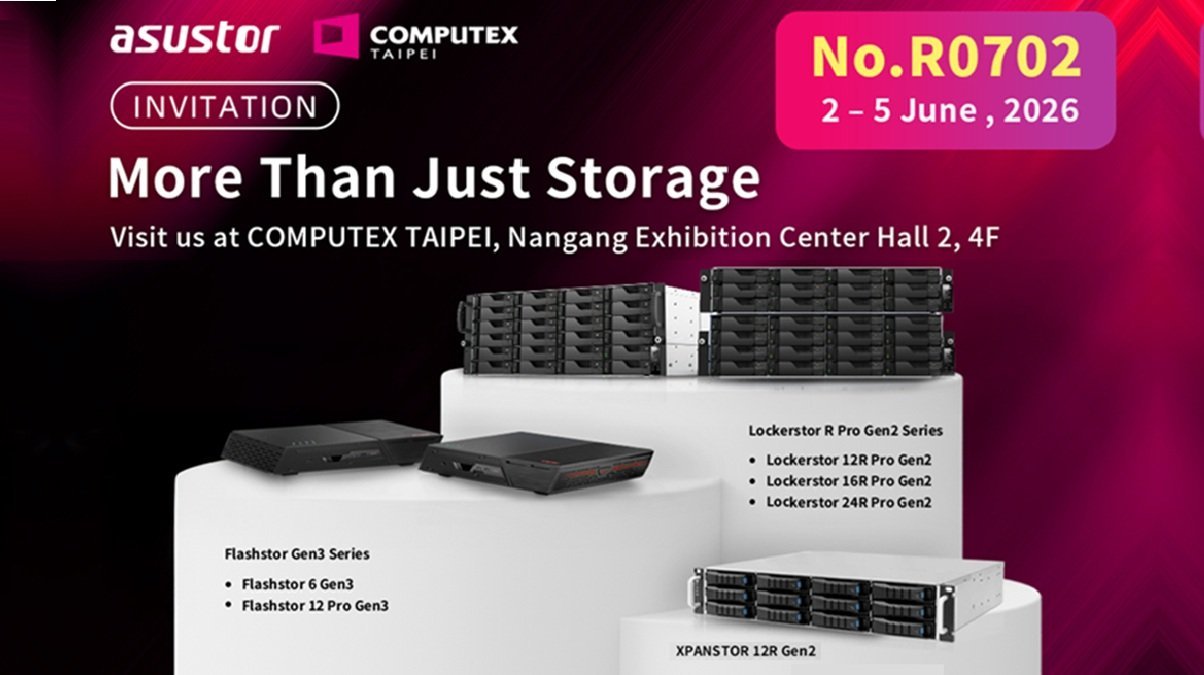 ASUSTOR to unveil new storage solutions at COMPUTEX