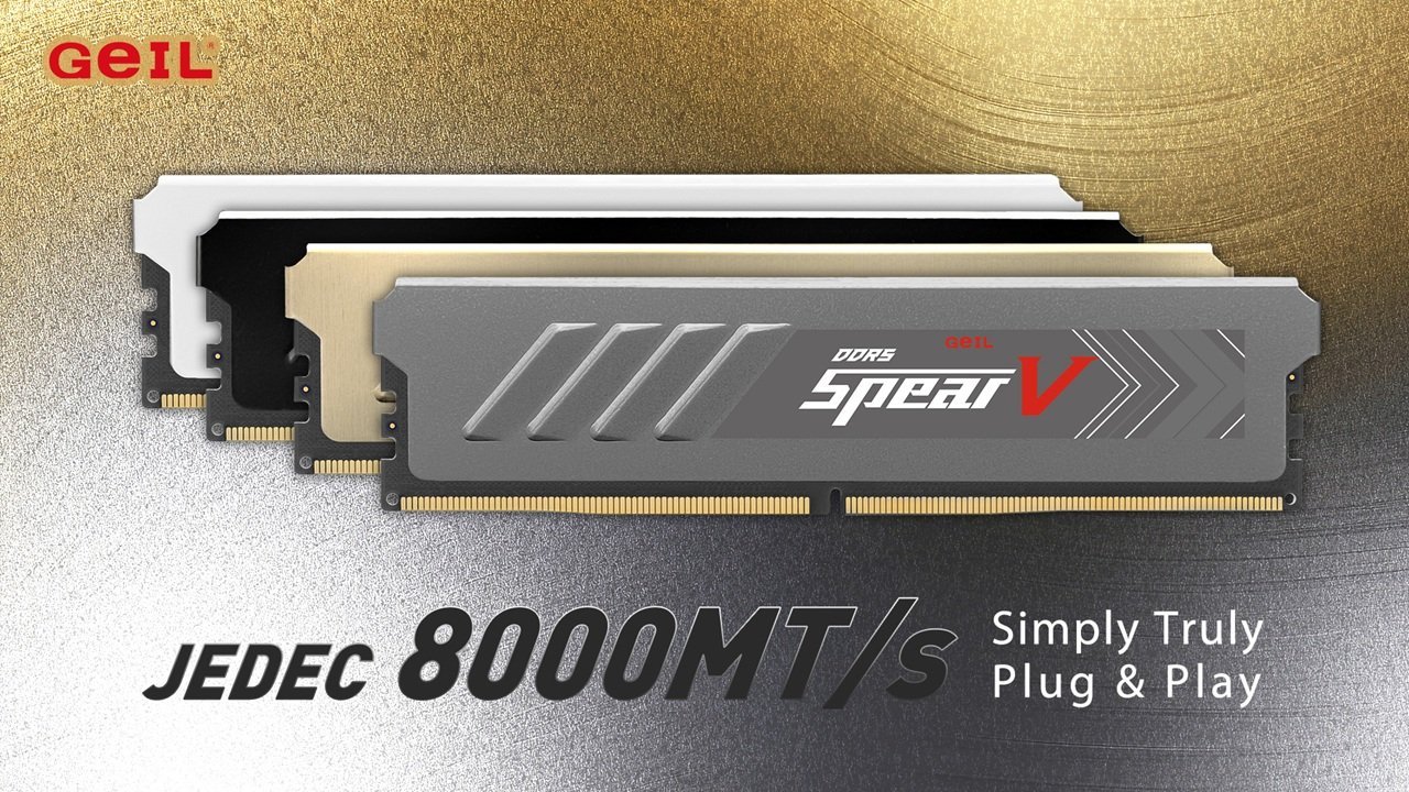GeIL announces JEDEC Standard 8000MT/s DDR5 memory