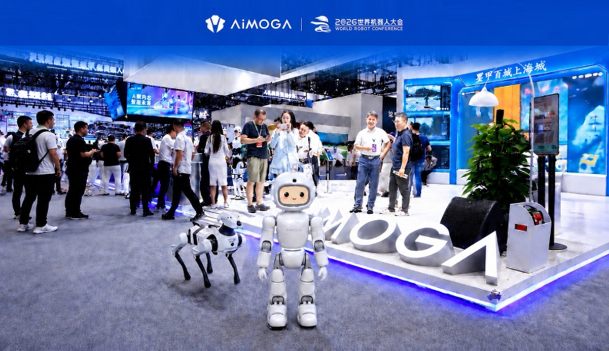 AiMOGA displayed real-world robot applications at WRC 2026