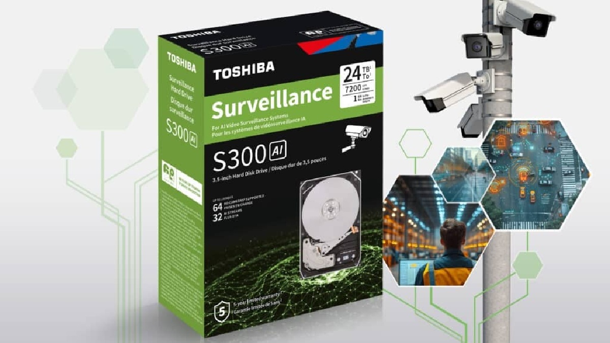 Toshiba releases S300 AI Surveillance Drive in retail